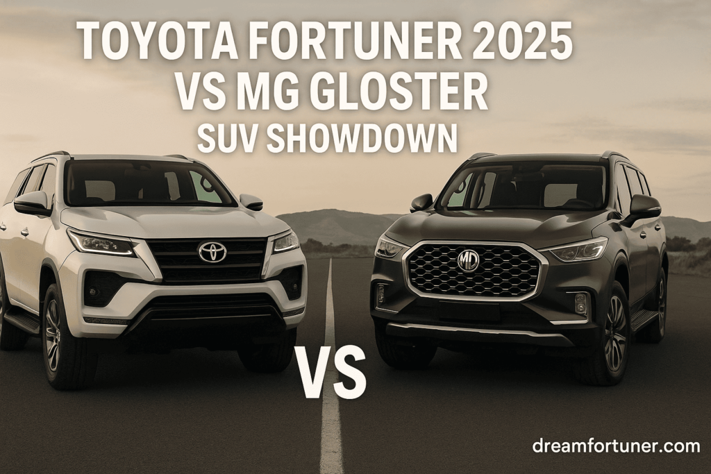 Toyota Fortuner 2025 vs MG Gloster SUV Comparison